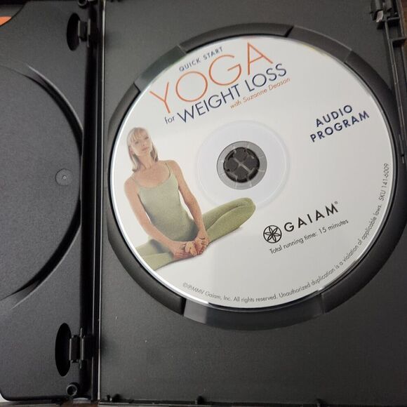 Yoga Lot 4 DVD's GAIAM Seane Corn, Quick Start Yoga, Power Yoga, Cardio Pilates - Picture 9 of 9